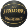 PELOTA DE BÁSQUET HIGHLIGHT #7 OUTDOOR NEGRO/DORADO SPALDING