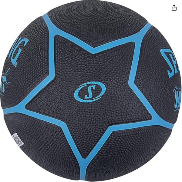 PELOTA DE BÁSQUET HIGHLIGHT #7 OUTDOOR NEGRO/AZUL SPALDING