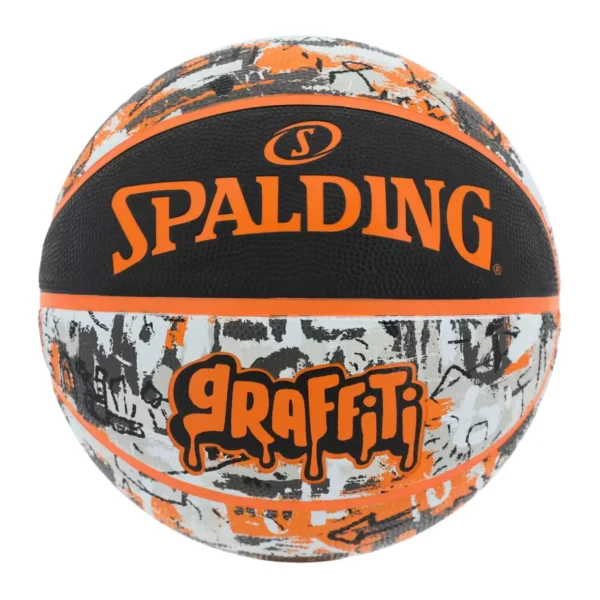 PELOTA DE BÁSQUET GRAFFITI #7 OUTDOOR NARANJA SPALDING