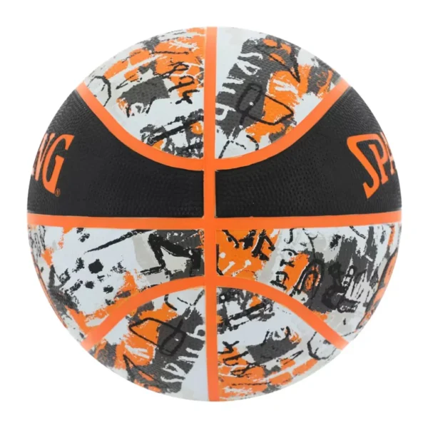PELOTA DE BÁSQUET GRAFFITI #7 OUTDOOR NARANJA SPALDING