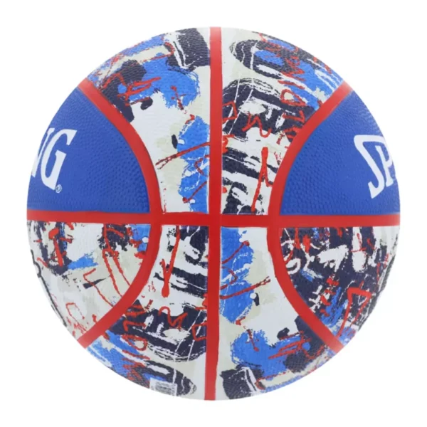 PELOTA DE BÁSQUET GRAFFITI #7 OUTDOOR AZUL SPALDING