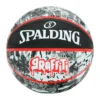 PELOTA DE BÁSQUET GRAFFITI #7 OUTDOOR NEGRO/ROJO SPALDING