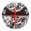 PELOTA DE BÁSQUET GRAFFITI #7 OUTDOOR NEGRO/ROJO SPALDING