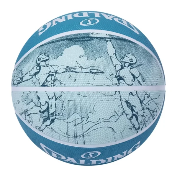 PELOTA DE BÁSQUET SKETCH #7 OUTDOOR TURQUESA SPALDING