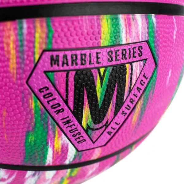 PELOTA DE BÁSQUET MARBLES OUTDOOR ROSADO #6 SPALDING