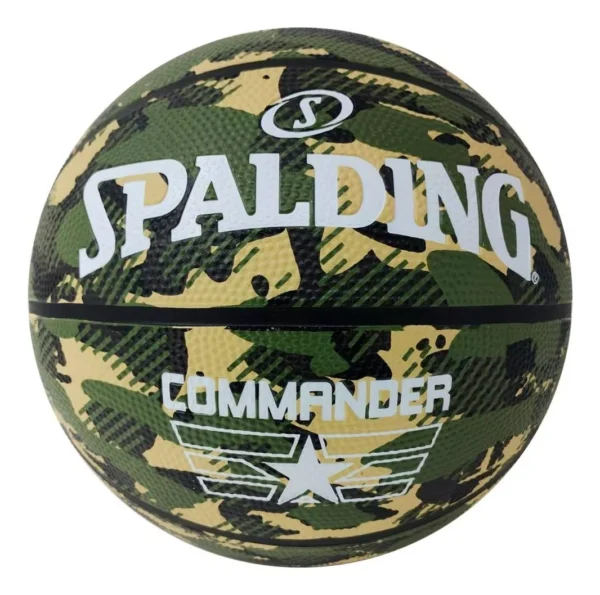 PELOTA DE BÁSQUET COMMANDER OUTDOOR CAMUFLADO #7 SPALDING