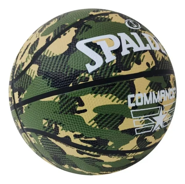 PELOTA DE BÁSQUET COMMANDER OUTDOOR CAMUFLADO #7 SPALDING