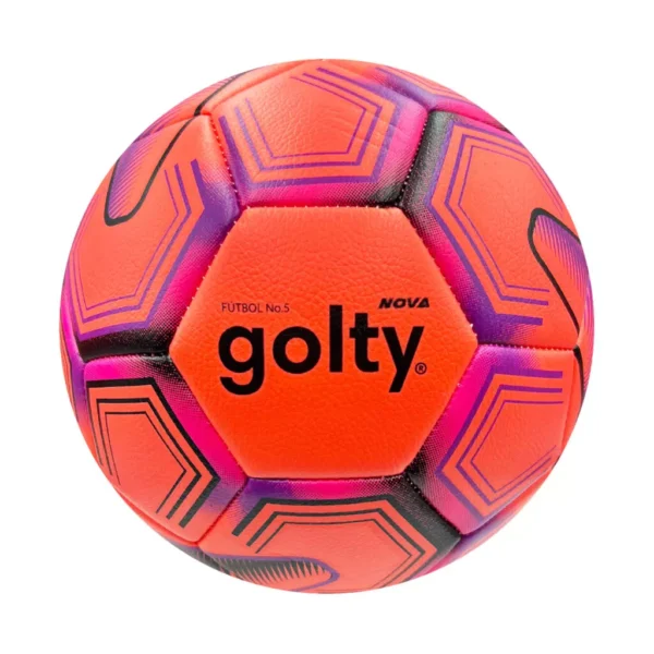 PELOTA DE FÚTBOL NOVA CUERO FOAM NARANJA #5 GOLTY