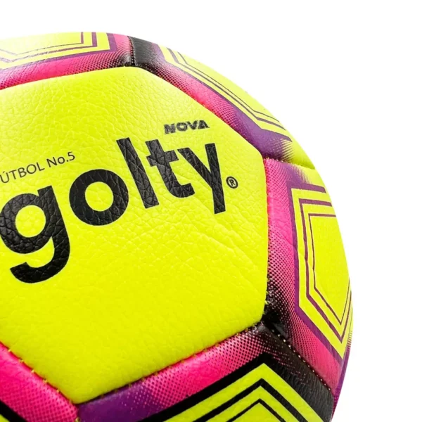 PELOTA DE FÚTBOL NOVA CUERO FOAM AMARILLO #5 GOLTY