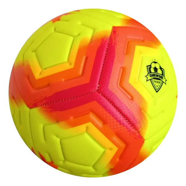 PELOTA DE FUTBOL CUERO FOAM AMARILLO #5 y #4 SHOWGOL