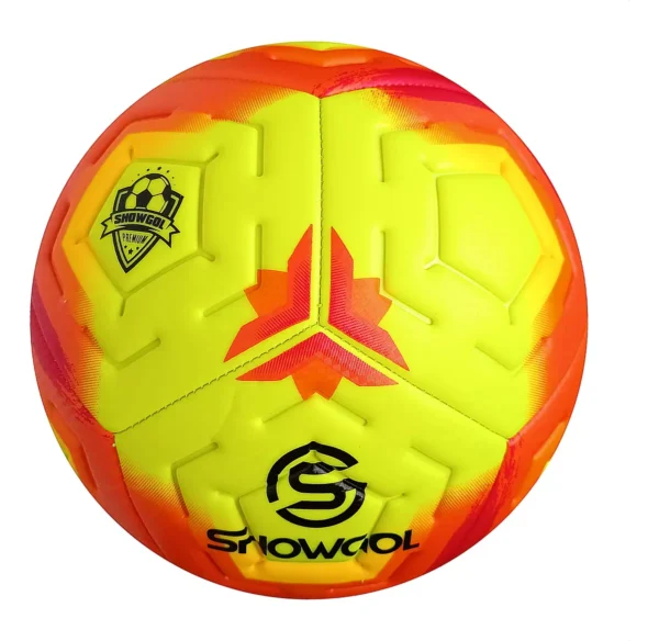 PELOTA DE FUTBOL CUERO FOAM AMARILLO #5 y #4 SHOWGOL