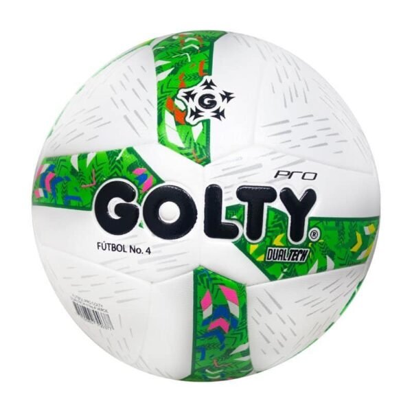 PELOTA DE FÚTBOL DUALTECH II VERDE #5 GOLTY