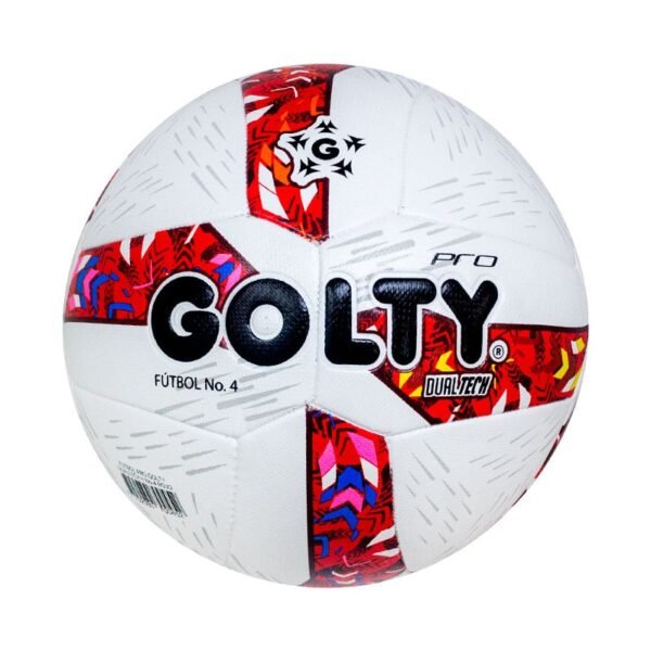 PELOTA DE FÚTBOL DUALTECH II ROJO #5 GOLTY