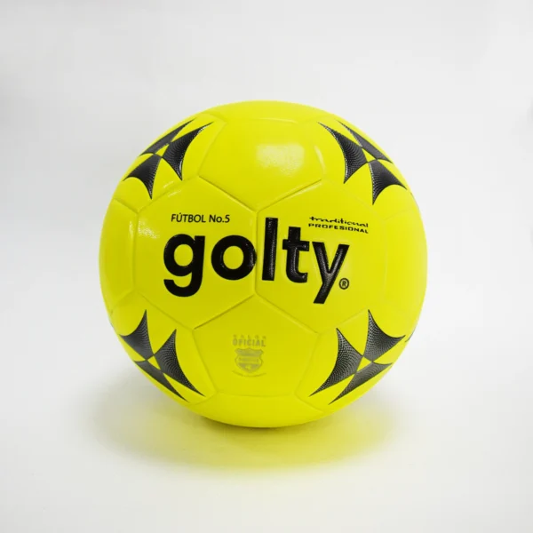 PELOTA DE FÚTBOL TRADITIONAL TODOTERRENO AMARILLO #5 GOLTY