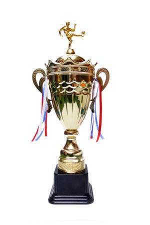 TROFEO DORADO IMPORTADO DE FUTBOL MODELO 15