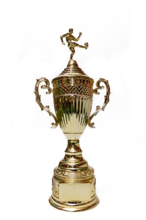 TROFEO DORADO IMPORTADO DE FUTBOL MODELO 35