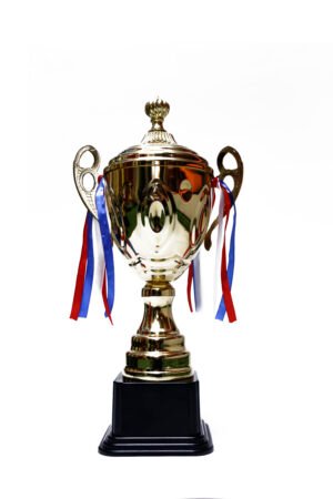 TROFEO DORADO IMPORTADO DE FUTBOL MODELO 17