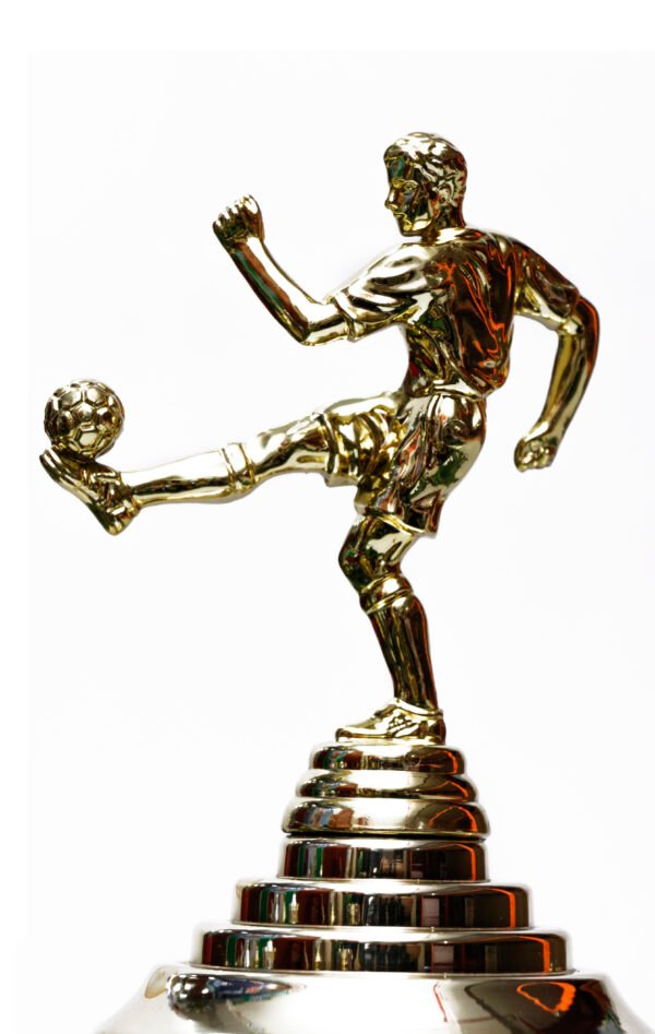 TROFEO DORADO IMPORTADO DE FUTBOL MODELO 33