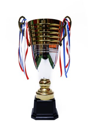 TROFEO DORADO IMPORTADO DE FUTBOL MODELO 8
