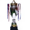 TROFEO PLATEADO IMPORTADO DE FUTBOL MODELO 61