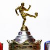 TROFEO PLATEADO IMPORTADO DE FUTBOL MODELO 61