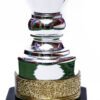 TROFEO PLATEADO IMPORTADO DE FUTBOL MODELO 61