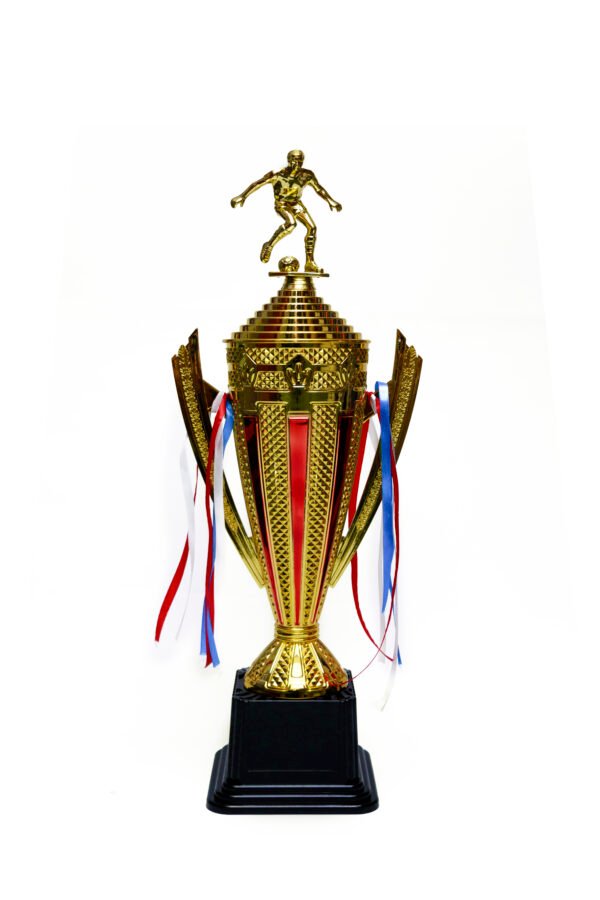 TROFEO DORADO IMPORTADO DE FUTBOL MODELO 21