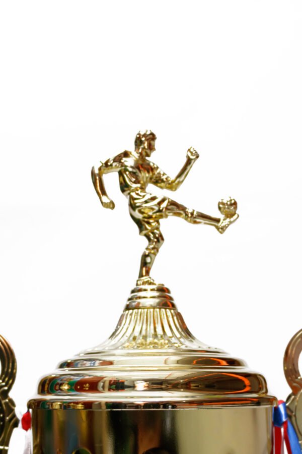TROFEO DORADO IMPORTADO DE FUTBOL MODELO 18