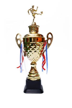 TROFEO DORADO IMPORTADO DE FUTBOL MODELO 19