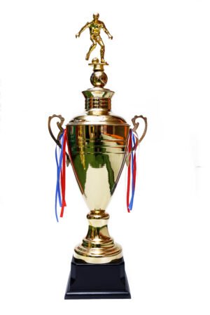 TROFEO DORADO IMPORTADO DE FUTBOL MODELO 1