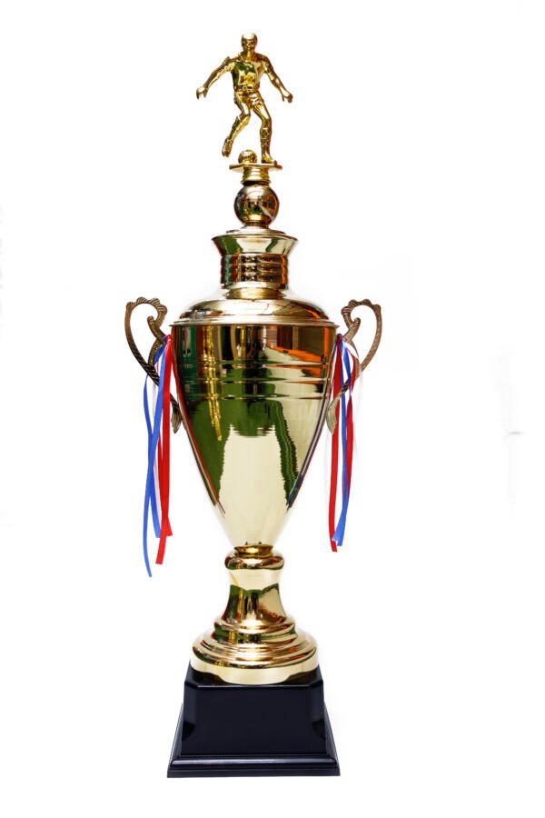 TROFEO DORADO IMPORTADO DE FUTBOL MODELO 1