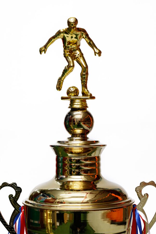 TROFEO DORADO IMPORTADO DE FUTBOL MODELO 1