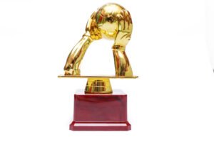 TROFEO DORADO IMPORTADO MEJOR JUGADOR MODELO 87
