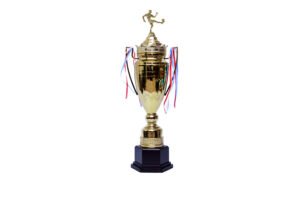 TROFEO DORADO IMPORTADO DE FUTBOL MODELO 23