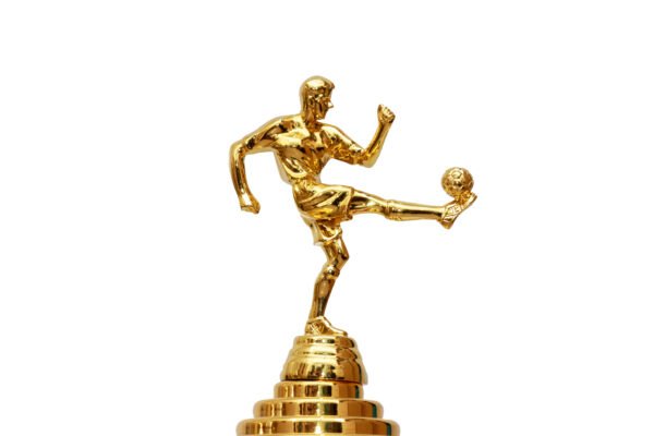 TROFEO DORADO IMPORTADO DE FUTBOL MODELO 34