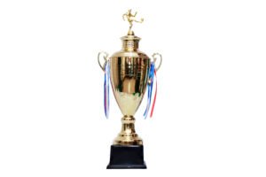 TROFEO DORADO IMPORTADO DE FUTBOL MODELO 3