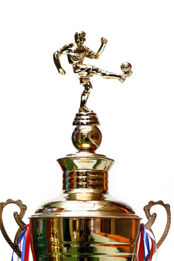 TROFEO DORADO IMPORTADO DE FUTBOL MODELO 2
