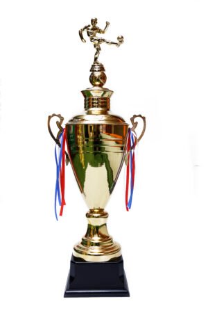 TROFEO DORADO IMPORTADO DE FUTBOL MODELO 2