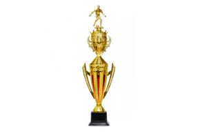 TROFEO DORADO IMPORTADO DE FUTBOL MODELO 24